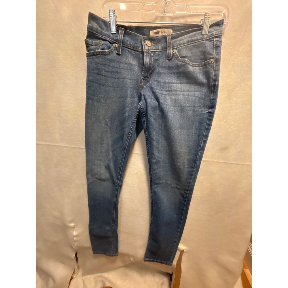 Levis 524 Skinny Jeans Womens 28 x 30 Medium Wash Low Rise Denim